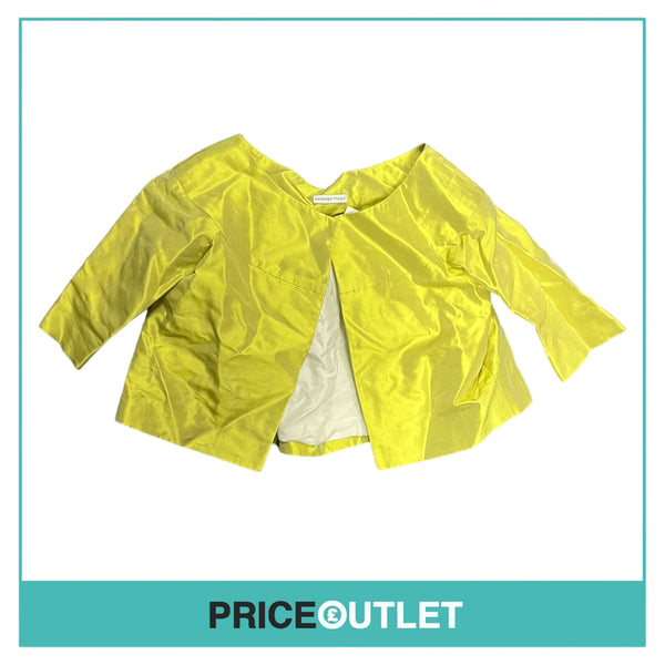 Barbara Tfank - Yellow Cropped Jacket - Size 4 - BRAND NEW WITH TAGS