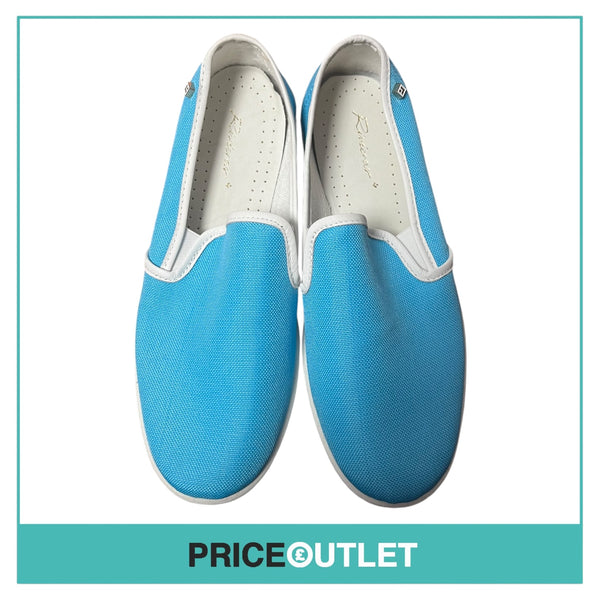 Rivieras - Womens Blue Slip on Shoes - Size 38 - BRAND NEW WITH