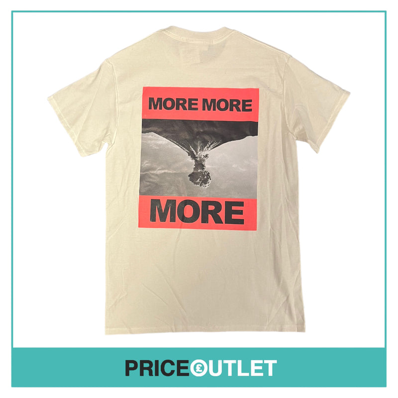 Pleasure - More More More White  T-Shirt - Size L - BRAND NEW WITH TAGS