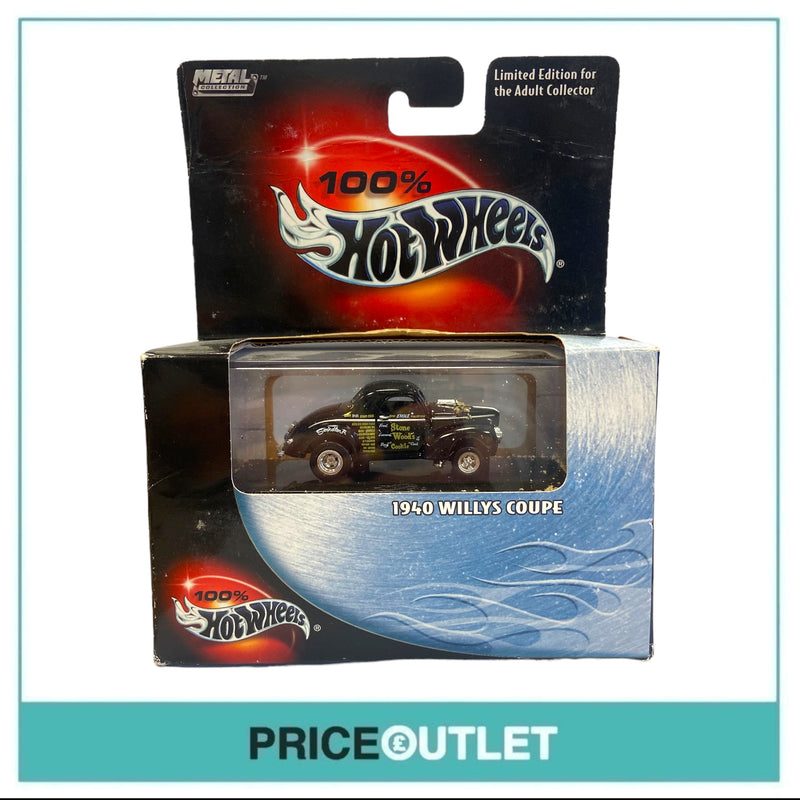 100% Hot Wheels - 1940s Willys Coupe Limited Edition (Black) - Damaged Box