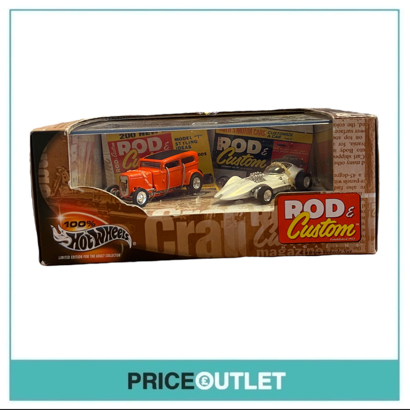 100% Hot Wheels - Rod & Custom Hot Rod (Series 6) 2 Pack - Damaged