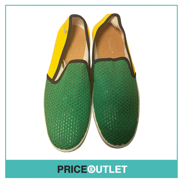 Rivieras - Mens Green and Yellow Slip On Shoes - Size 40 - BRAND NEW WITH TAGS