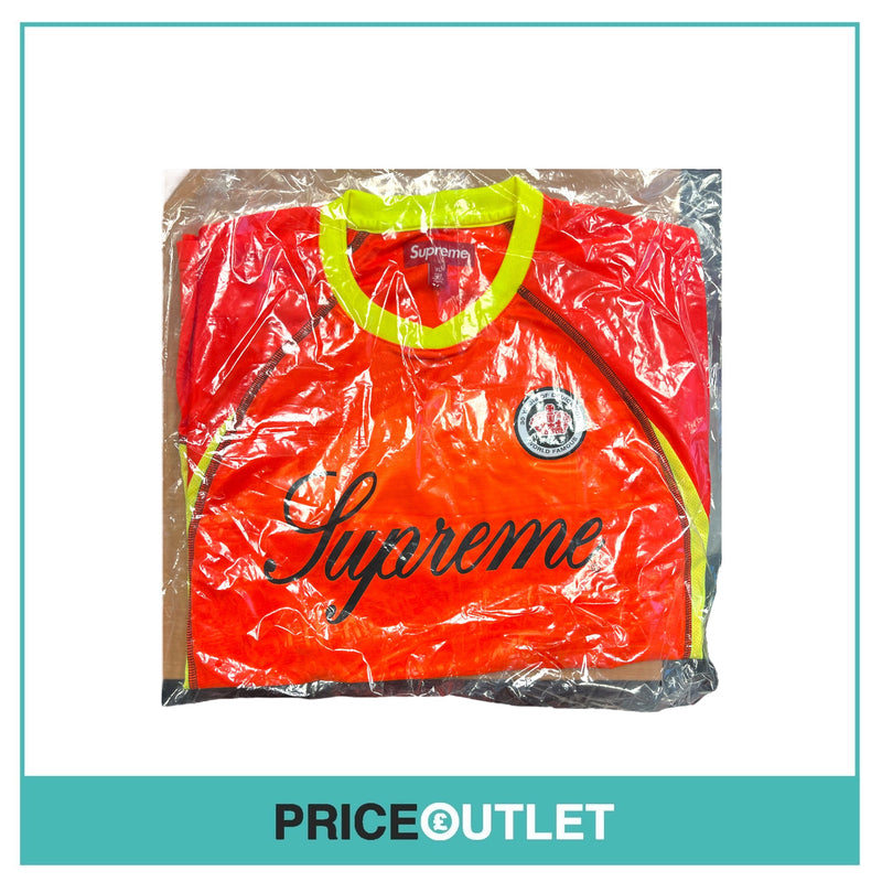 Supreme Jacquard Soccer Jersey - Orange - Size XL - BRAND NEW SEALED