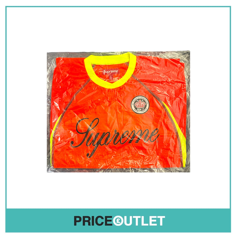 Supreme Jacquard Soccer Jersey - Orange - Size M - BRAND NEW SEALED