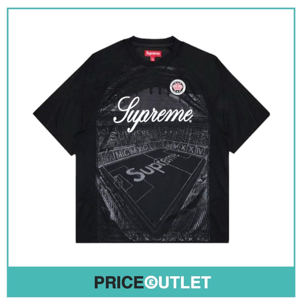 Supreme Jacquard Soccer Jersey - Black - Size M - BRAND NEW SEALED