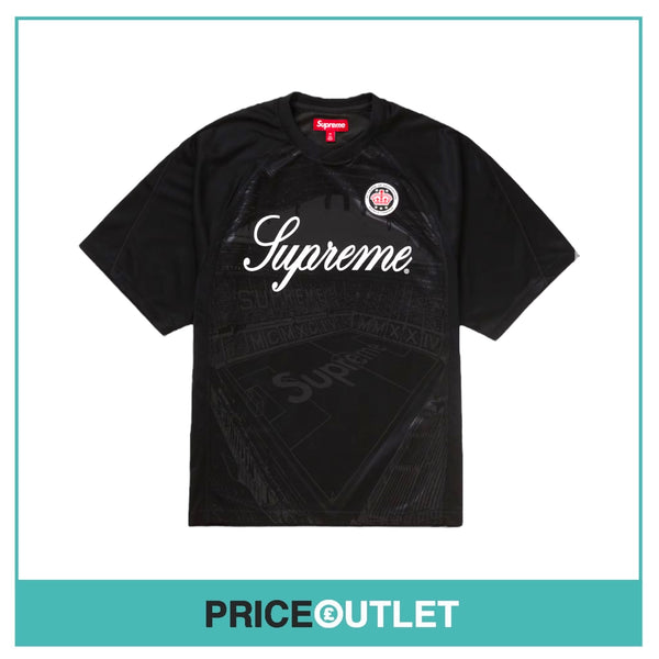 Supreme Jaquard Soccer Jersey - Black - Size M - BRAND NEW SEALED