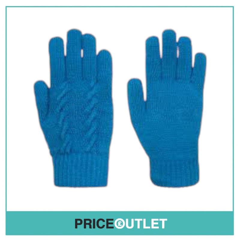 Trespass - Ottile Knitted Gloves Cosmic Blue S/M - BRAND NEW IN PACKAGING