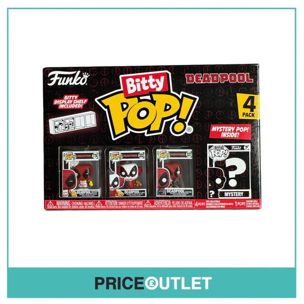 Funko - Marvel Deadpool Bitty Pop - Backyard Griller, Clown, Bedtime - 4 Pack