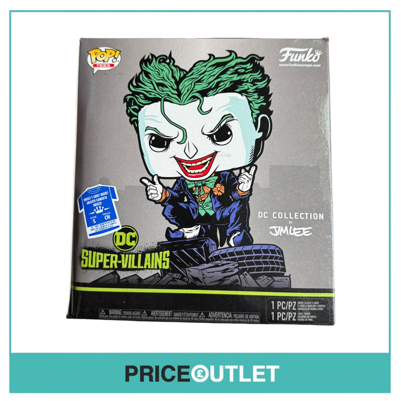 Funko - DC Super Villians Jim Lee Collection  Pop & Tee (Small) - Outer Box Damage