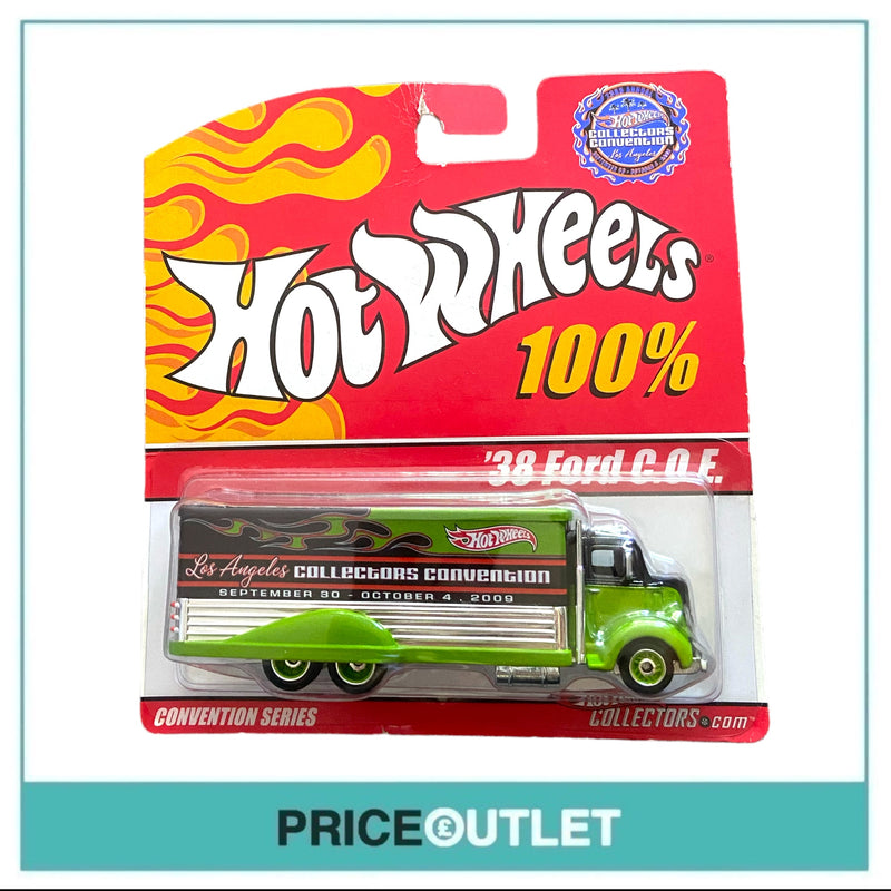 100% Hot Wheels - '38 FORD C.O.E. Truck Convention Series (Green) - Damaged Box