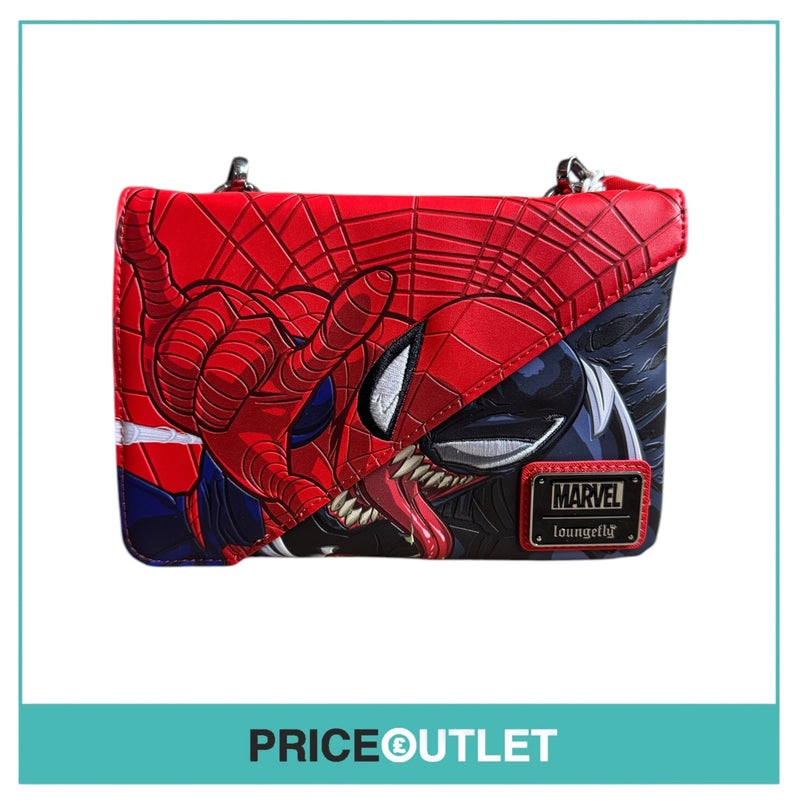 Loungefly - Marvel - Spider-Man & Venom Split Crossbody Bag - New/Out Of Packaging