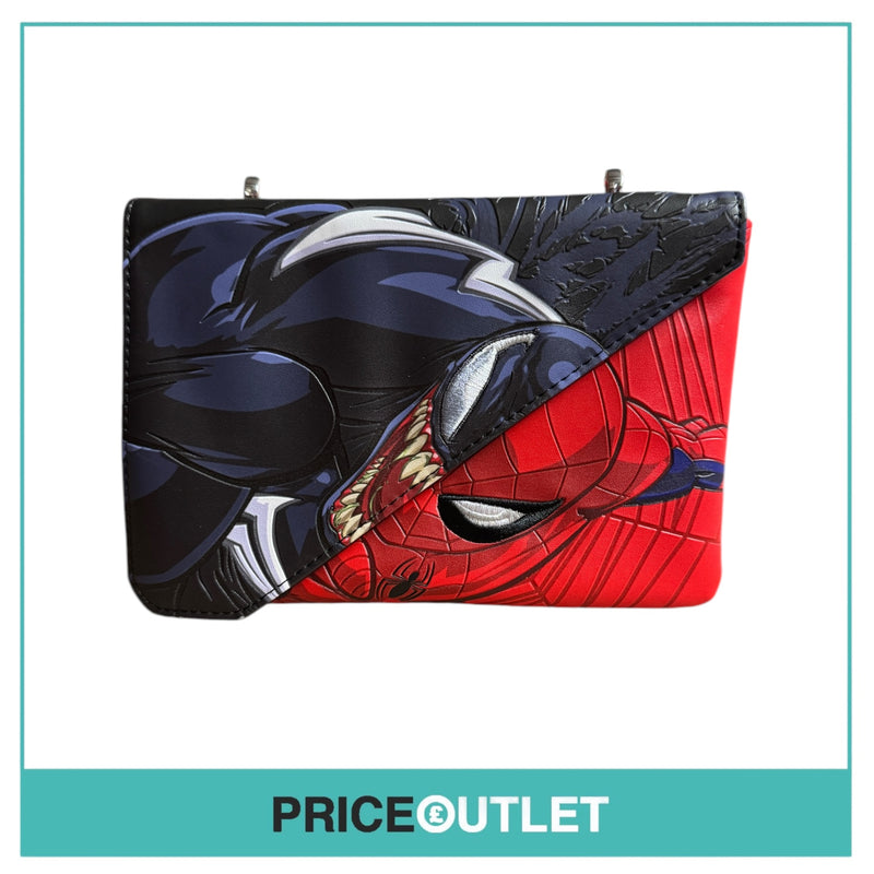 Loungefly - Marvel - Spider-Man & Venom Split Crossbody Bag - New/Out Of Packaging