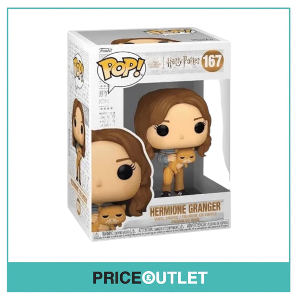 Funko - Harry Potter - Hermione Granger With Crookshanks #167 - Brand New In A Free Pop Protector