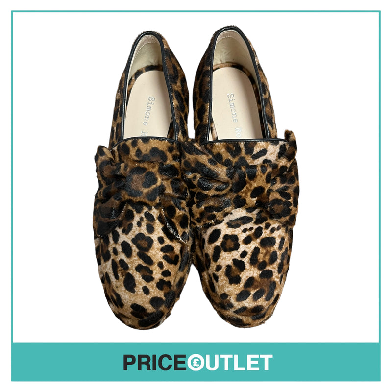 Simone Rocha - Leopard Print Heeled Loafers - Size 36 - BRAND NEW