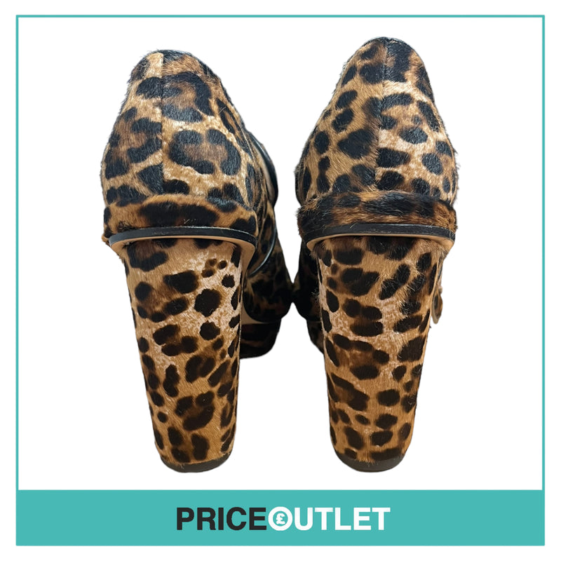 Simone Rocha - Leopard Print Loafer Heels - Size 36 - BRAND NEW