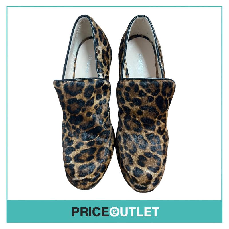 Simone Rocha - Leopard Print Loafer Heels - Size 36 - BRAND NEW