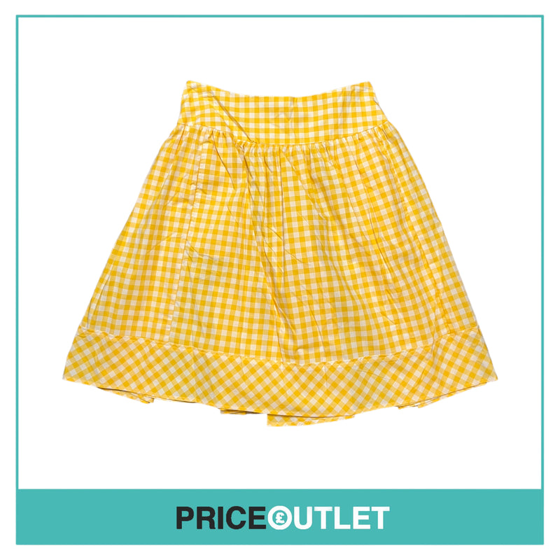 Thierry Colson - Yellow Gingham Skirt - Size S - BRAND NEW WITH TAGS