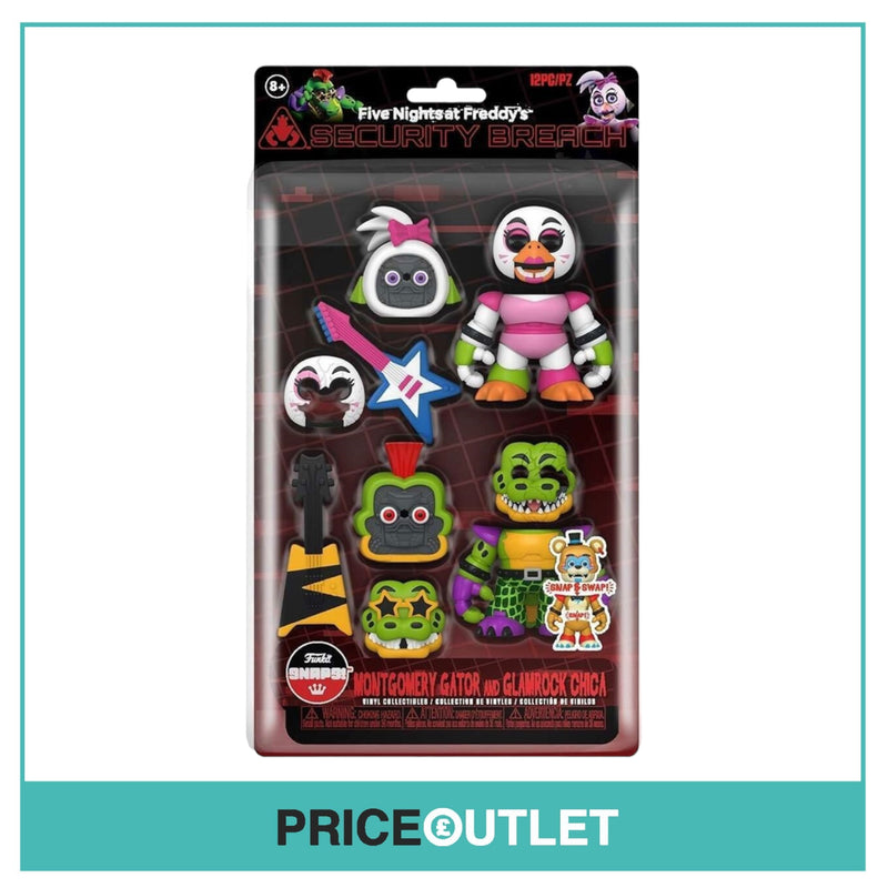 FUNKO - Montgomery Gator and Glamrock Chica Funko Snaps - Five Nights at Freddy's - Security Breach