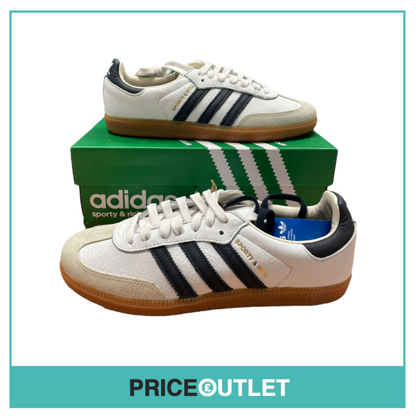 Adidas X Sporty & Rich Samba OG - White/Navy - UK 6