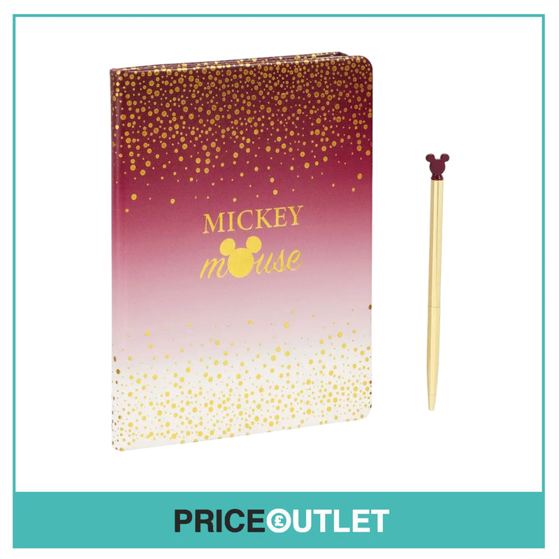 Funko - Mickey Berry Notebook & Pen - Berry Glitter