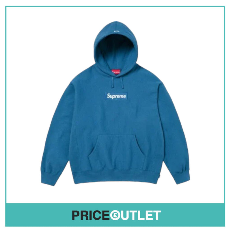 Supreme Box Logo Hooded Sweatshirt (FW23) - Blue - Size M