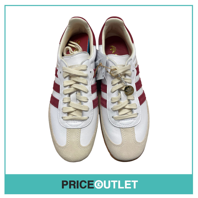 Adidas X Sporty & Rich Samba OG - White/Burgundy - UK 6.5