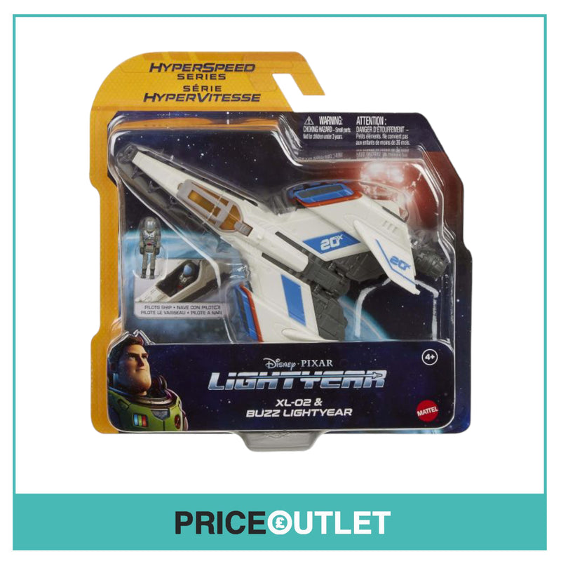 Disney Pixar Lightyear Hyperspeed Series XL-02 Spaceship with Mini Buzz Lightyear Figure