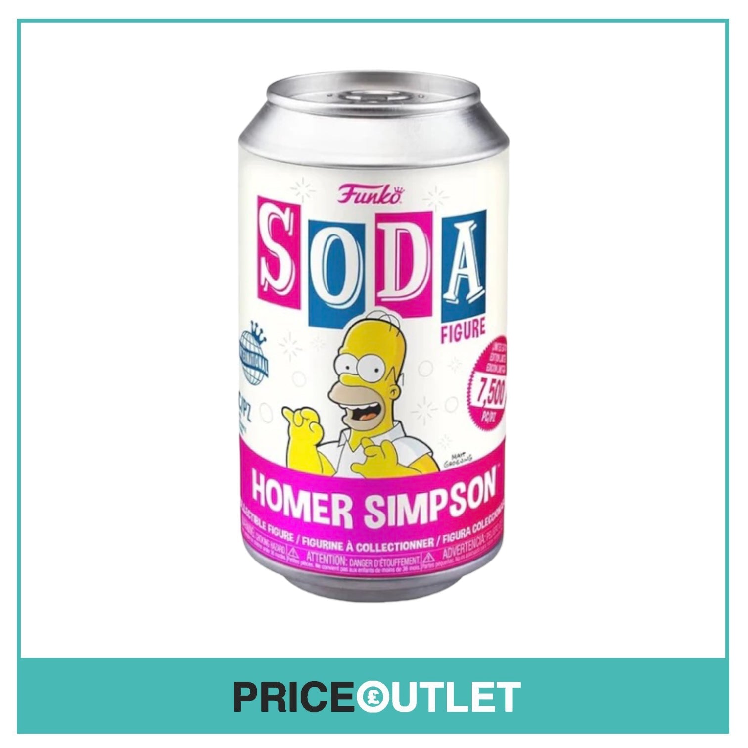 Homer Simpson Funko Soda Vinyl Figure! (Box of 6) - The Simpsons - Int