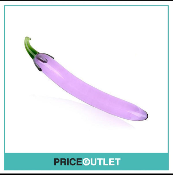 Glass Eggplant Dildo