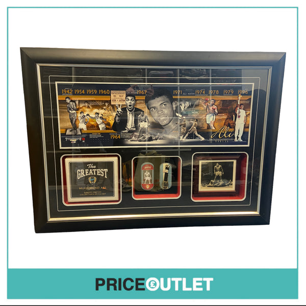 Autographed Muhammad Ali 'The Greatest' Limited Edition Collector’s Watch Set (Framed)