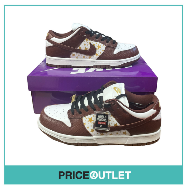 Nike - SB Dunk Low Supreme Stars Barkroot Brown (2021) - UK 9