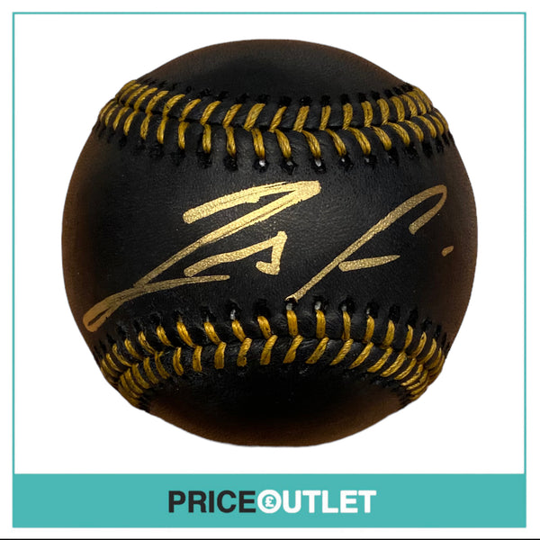 Autographed Ronald Acuña Jr OML Black Baseball