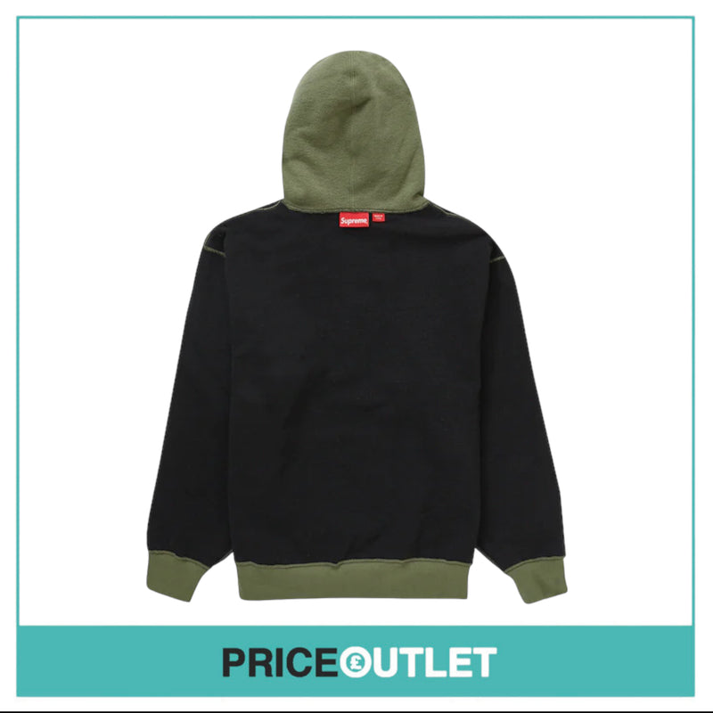 Supreme - Inside Out Hooded Sweatshirt 'Light Olive' - Size M - BRAND NEW