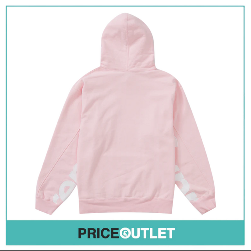 Supreme - Cropped Logo Hooded Sweatshirt 'Light Pink' - Size L