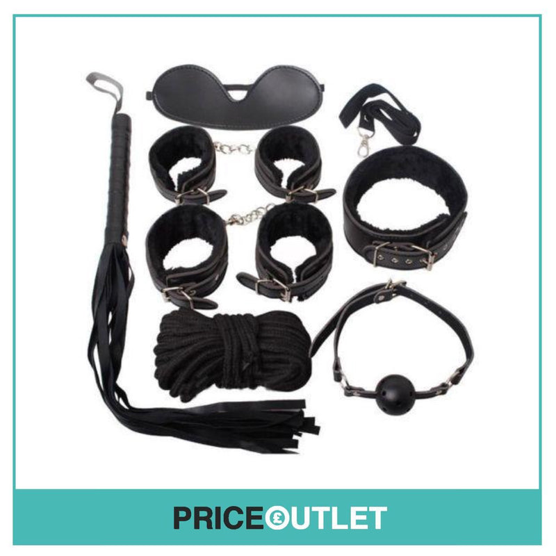 Sexy Bondage Set Adult Kit Collar Ballgag Blindfold HandCuffs cuff Fetish