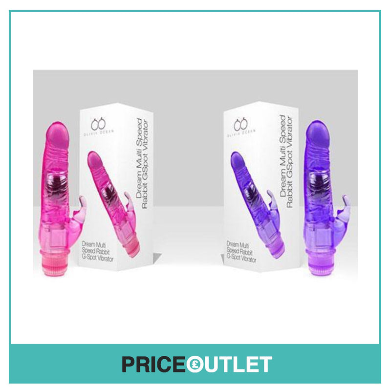 Vibrating Rampant Rabbit Jelly Vibrator Sex Toy Multiple Speed Functions