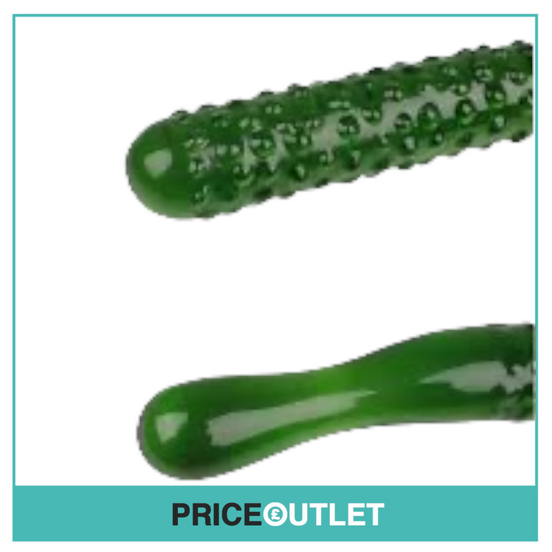 Adult Sex Toy, Crystal Clear Glass Cucumber Anal Plug Dildo G-Point Stimulation