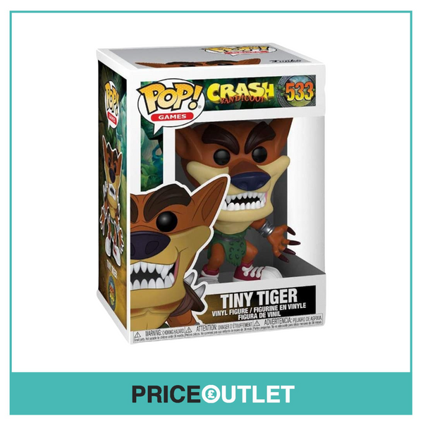 Funko - Tiny Tiger #533 Crash Bandicoot  -  BRAND NEW IN A FREE POP PROTECTOR