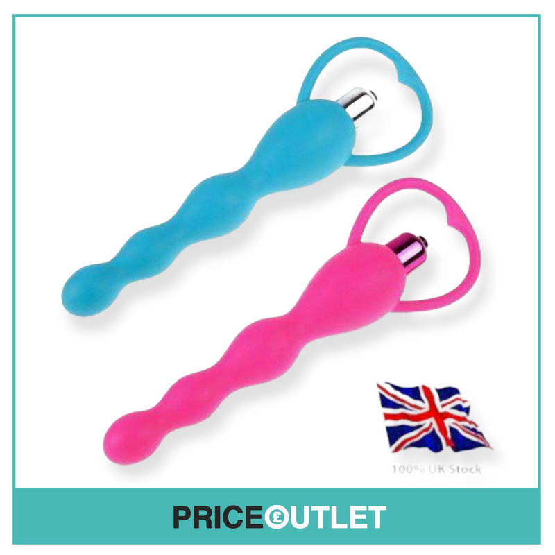 Butt Plug Vibrator Sex toy Bobbled Shaft Prostate Massager