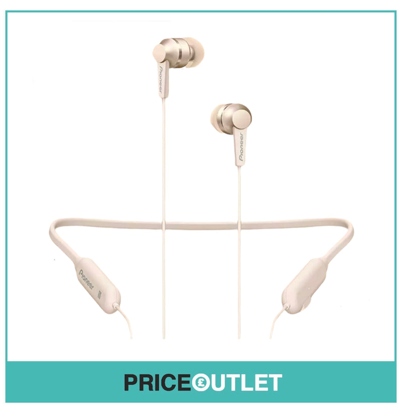 Pioneer SE-C7 BTG GOLD Bluetooth Hifi In-Ear Aluminium Headphones - BRAND NEW - 100% GENUINE