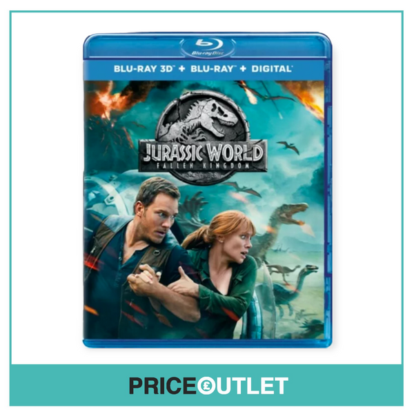 Jurassic World: Fallen Kingdom - Blu-Ray 3D + Blu-Ray + Digital Download - BRAND NEW SEALED