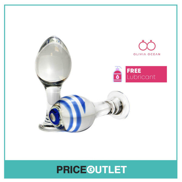 Glass Anal Butt Plug G-Spot Stimulation,