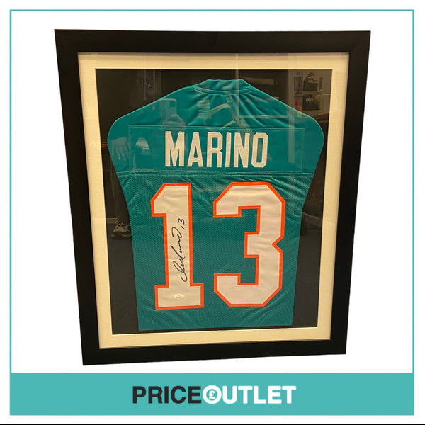 Autographed Dan Marino Miami Dolphins Jersey (Framed)