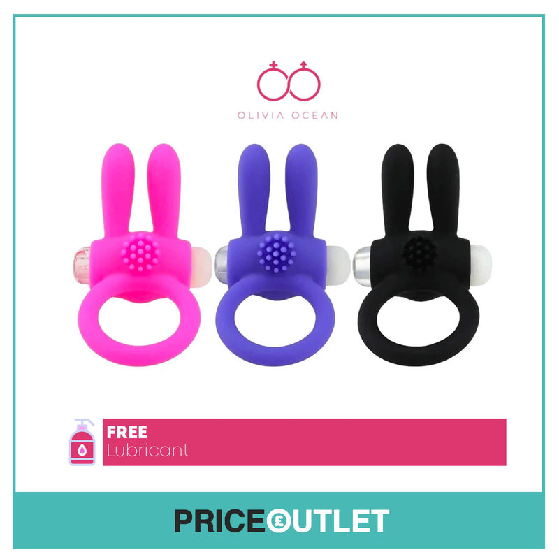 Rampant Rabbit Cock Ring Vibrator Clitoral Stimulator silicone Sex toy