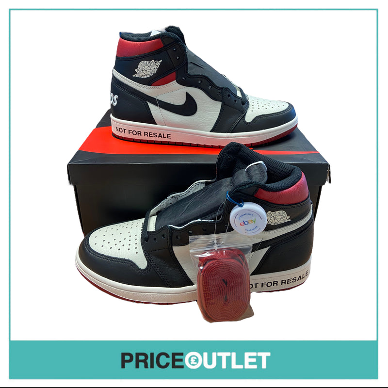 Nike - Air Jordan 1 Retro High OG Not For Resale 'Sail Black' - UK 7.5