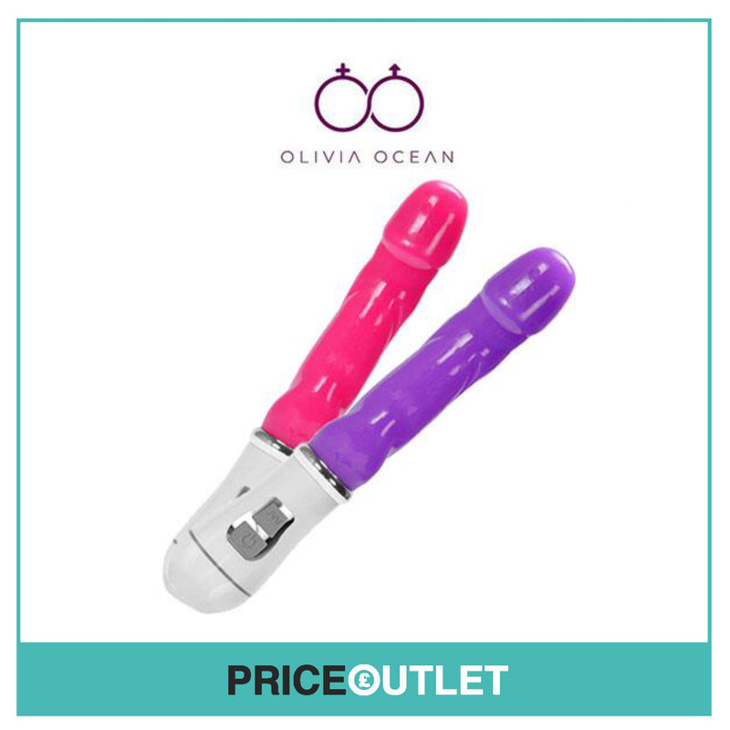 Vibrator Dildo Clear Jelly G Spot Rampant Rabbit Sex Toy Multi Speed 7 inch