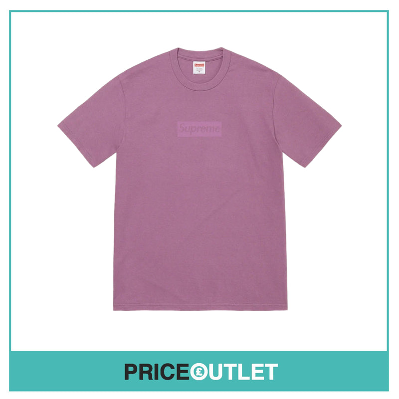 Supreme - Tonal Box Logo Tee - Dusty Purple - Size M - BRAND NEW