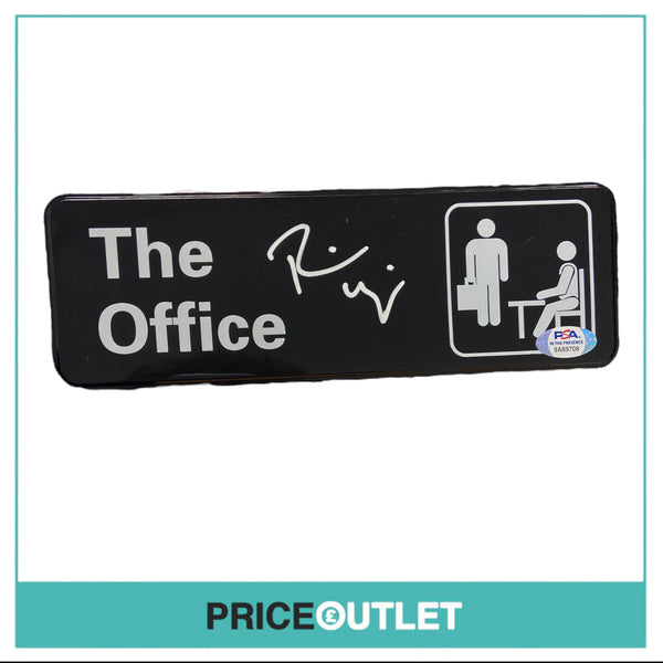 Autographed Rainn Wilson The Office Sign