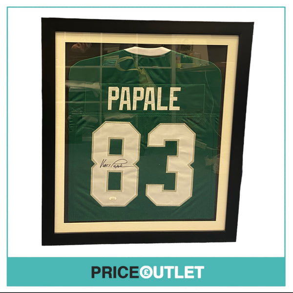 Autographed Vince Papale Philadelphia Eagles Jersey 'Green' (Framed)