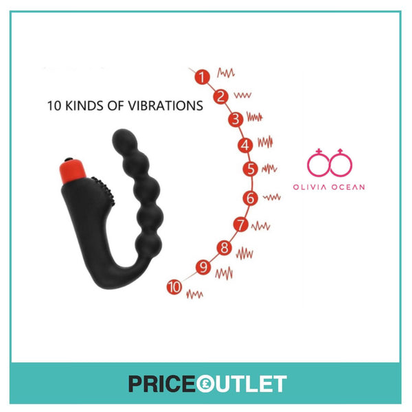 Vibrating Male Prostate Massager Beads Anal Butt Plug Dildo Vibrator Sex Toys